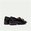Hispanitas Turin Pointed Buckle Loafer - Black Cream
